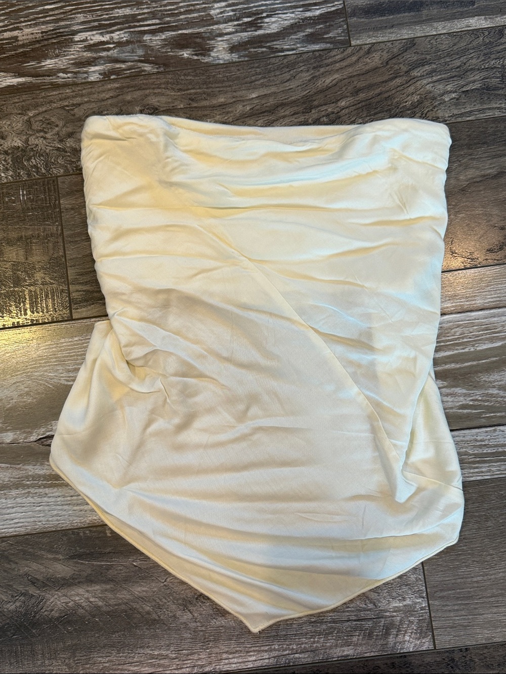 Free People Strapless Ivory Bandage Tube Top